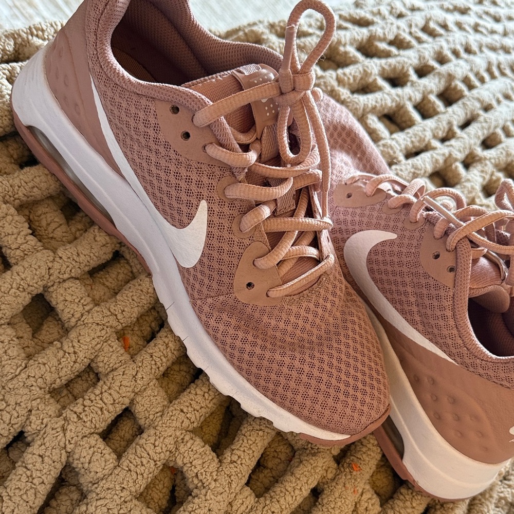 Nike Pink and White Athletic Shoes